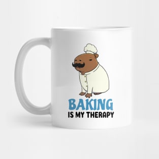 Baking is my therapy Capybara Chef Mug